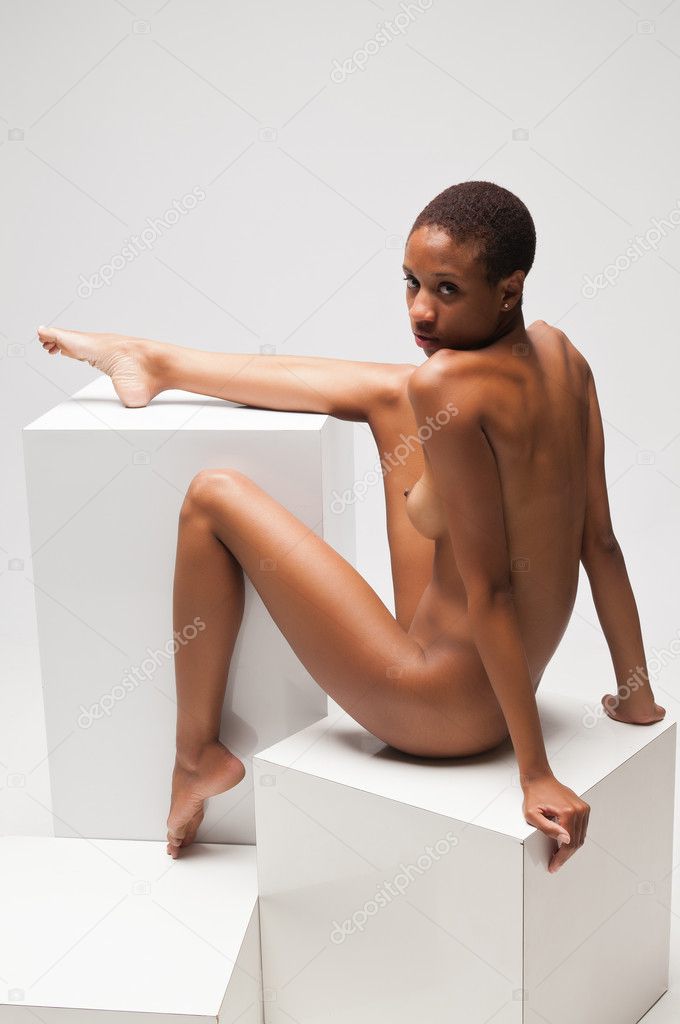Slender Nude Black Woman 69