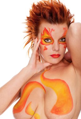 Yangın bodyart