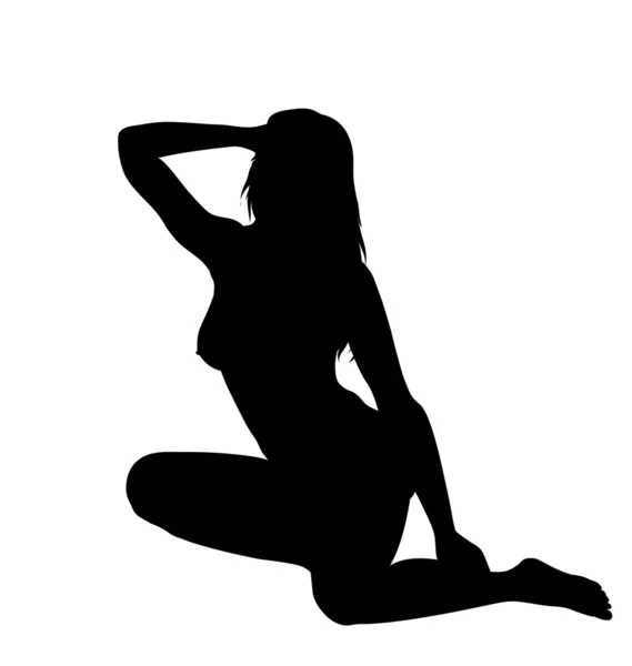 stock vector Sexy woman silhouette