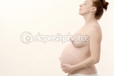 hamile kadın profili çıplak beyaz