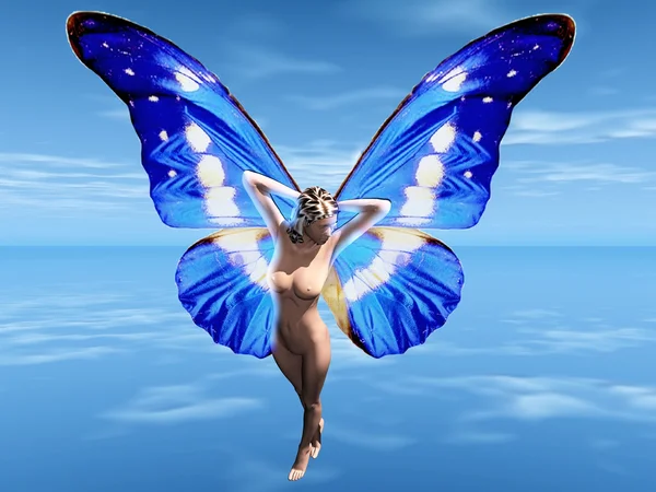 stock image The fairy with butterfly wings